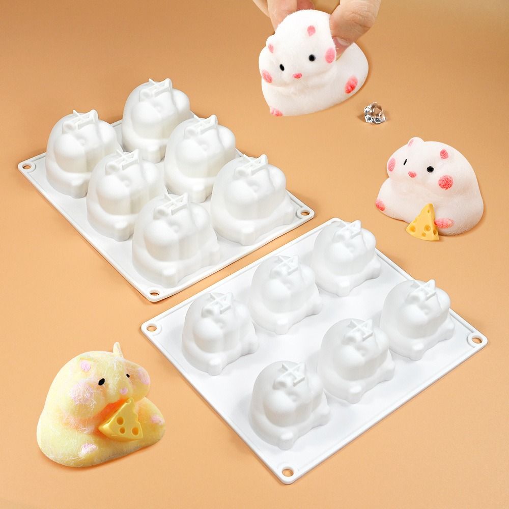 New Silicone Hamster Mold Mouse Shape DIY Cake Mold Handmade Mousse Mould Chocolate