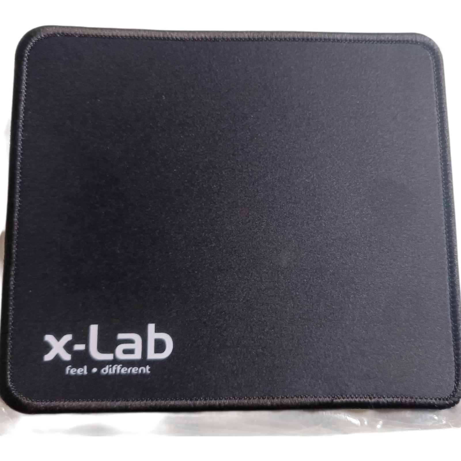 Xlab Square Mouse pad for Computer/Laptop (Background Black with Xlab Logo) Black