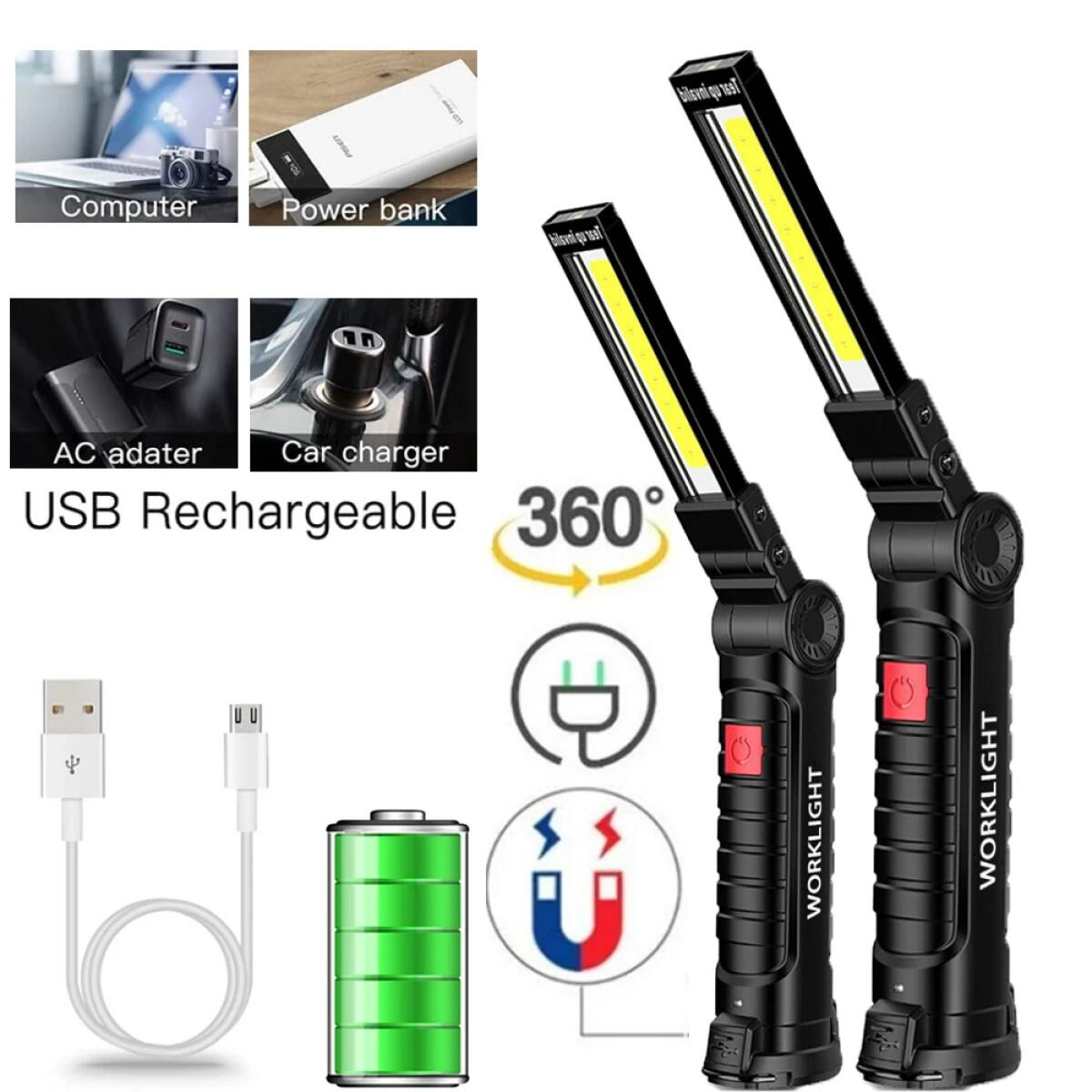 COB Portable Work Lights Powered Lights Outdoor Garden Decoration Landscape Lights Lamps