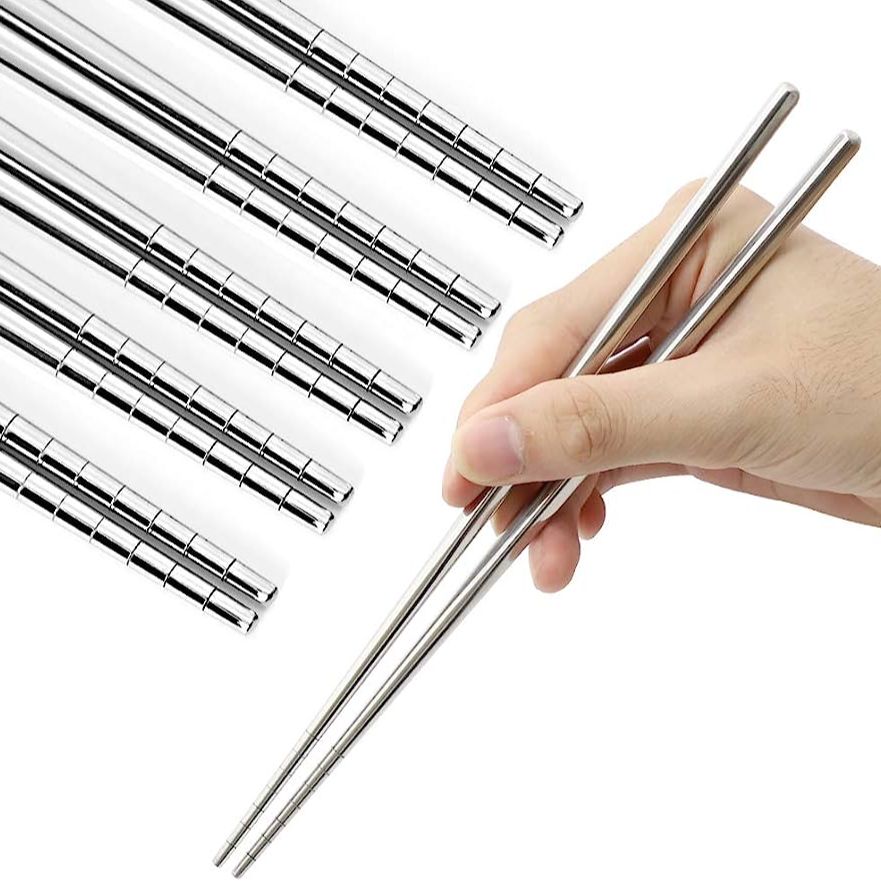 1 Pair Of Stainless steel Chopsticks |Reusable Chopsticks | Dishwasher Safe