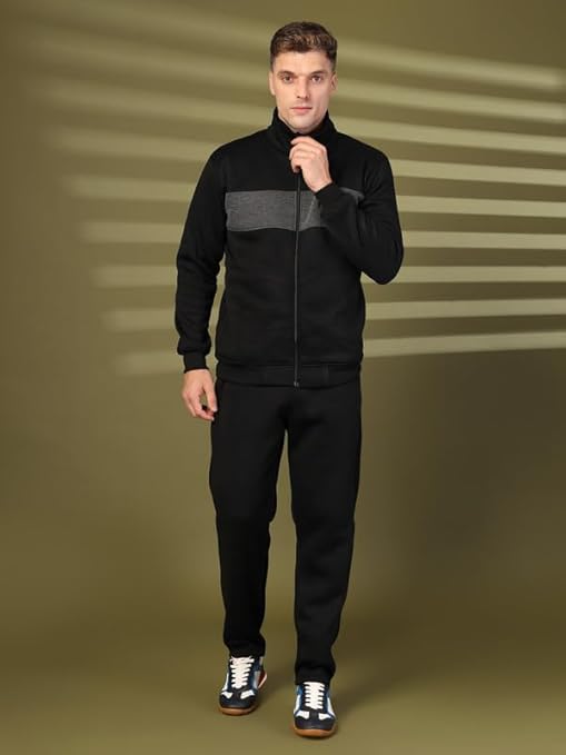 Men Winter Track Suit Zipper Set - NearMe