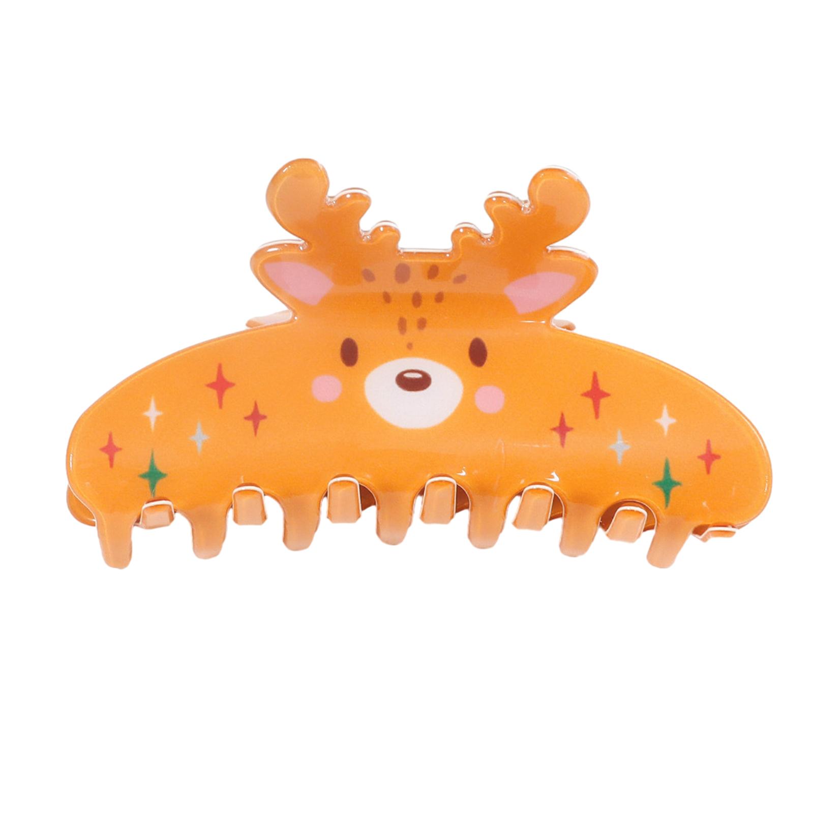 Trendygirl Christmas Hair Accessories Christmas Hair Claw Clip Medium Size Back Head Hairpin Shower Shark Clip Various Patterns Stylish for Women