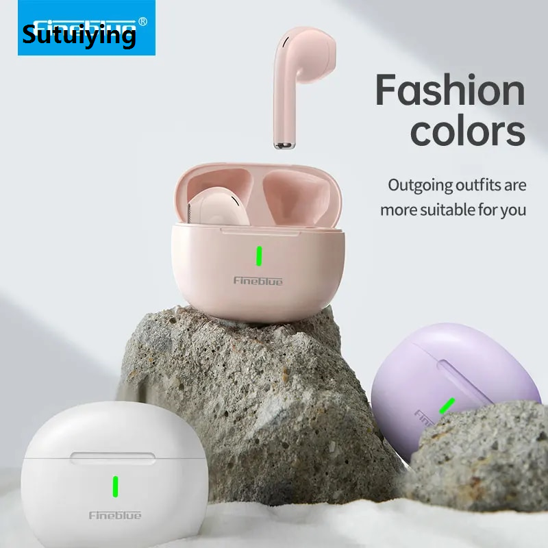 Sutuiying FineBlue - M5 Wireless Earphone with Bluetooth 5.3 HD, Dual Mode Luxury Audio Device,, for Calls Video Game Audio Music Headest