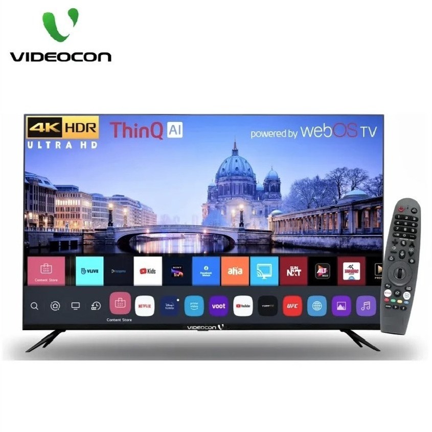 Videocon 43 inch 4K Ultra HD webOS Smart LED TV with ThinQ and Magic Remote