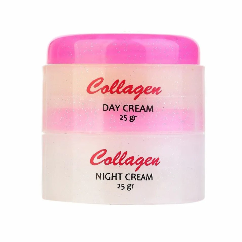 Collagen Day & Night Cream Combo | Original Collagen Formula for All Skin Types, Deep Hydration & Radiant Glow