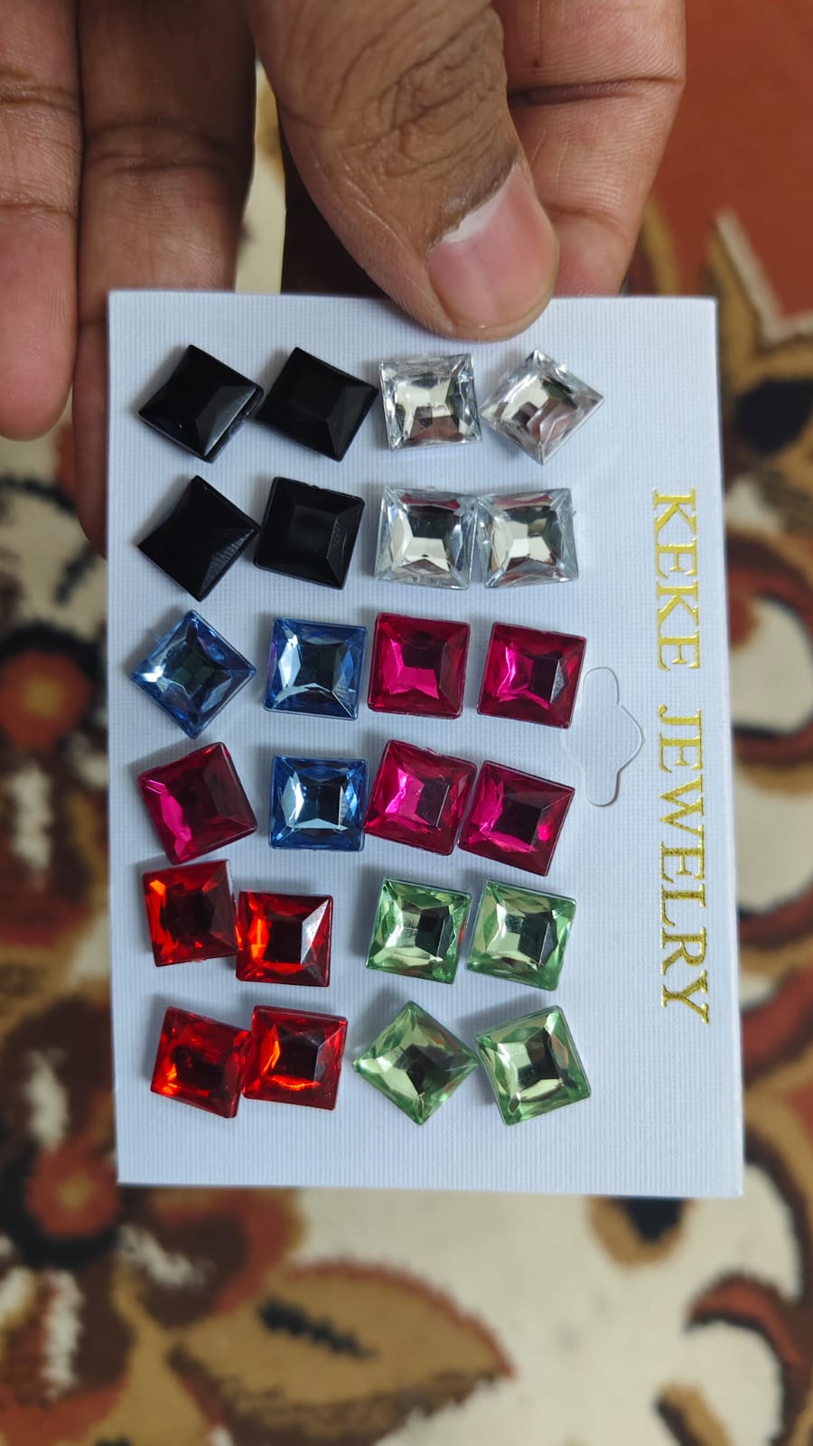 Bulk Set - 12 Pairs of Vibrant Zircon Earrings for Daily Wear | Fun and Fashionable Designs for Trendy Women and Girls | Great for Reselling on TikTok, Instagram, and Facebook
