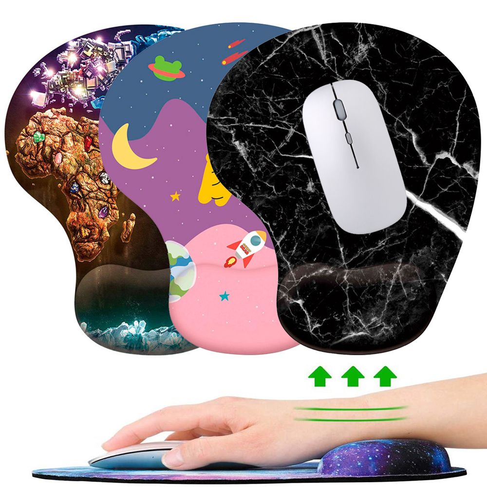 Desktop Gaming Mousepad Silicone Hand Support Ergonomic Mice Mat Wrist Rest Mouse Pad