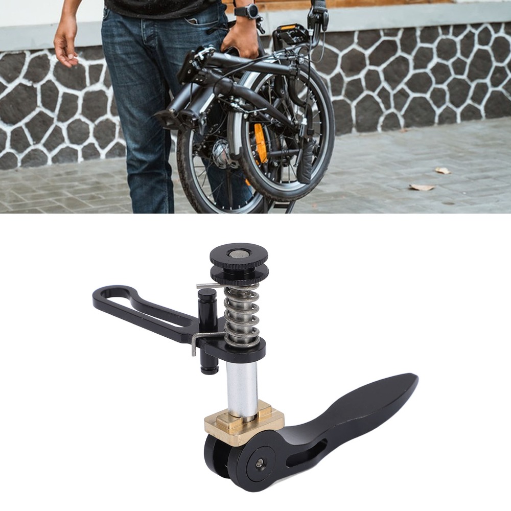 Durable Aluminum Alloy Bike Seatpost Clamp High Strength Quick Release Folding Cycle Seatpost Clamp Lightweight Handle Seatpost Clamp for 3SIXTY/Brompton Folding cycle Folding Bicycles