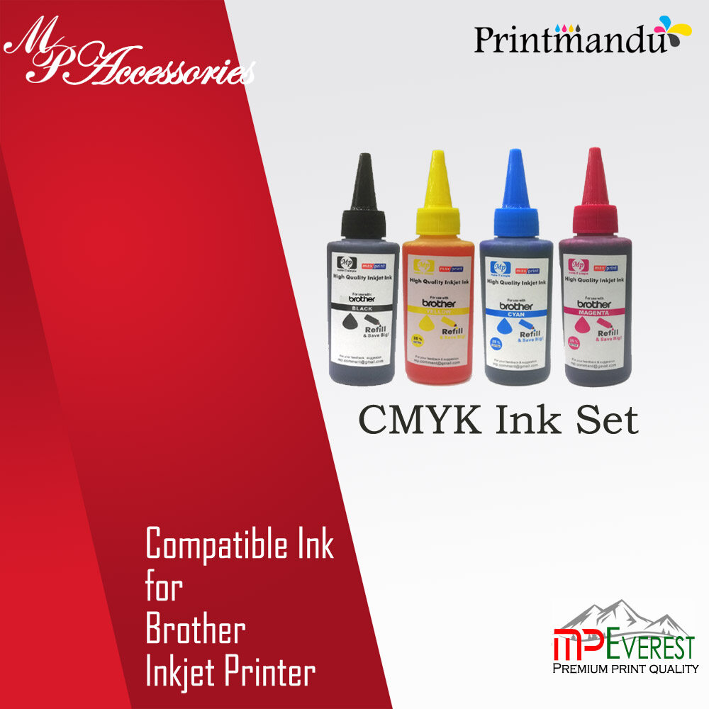 MP Compatible Ink for HP Inkjets Printer | Excellent Quality | 100ML | Black