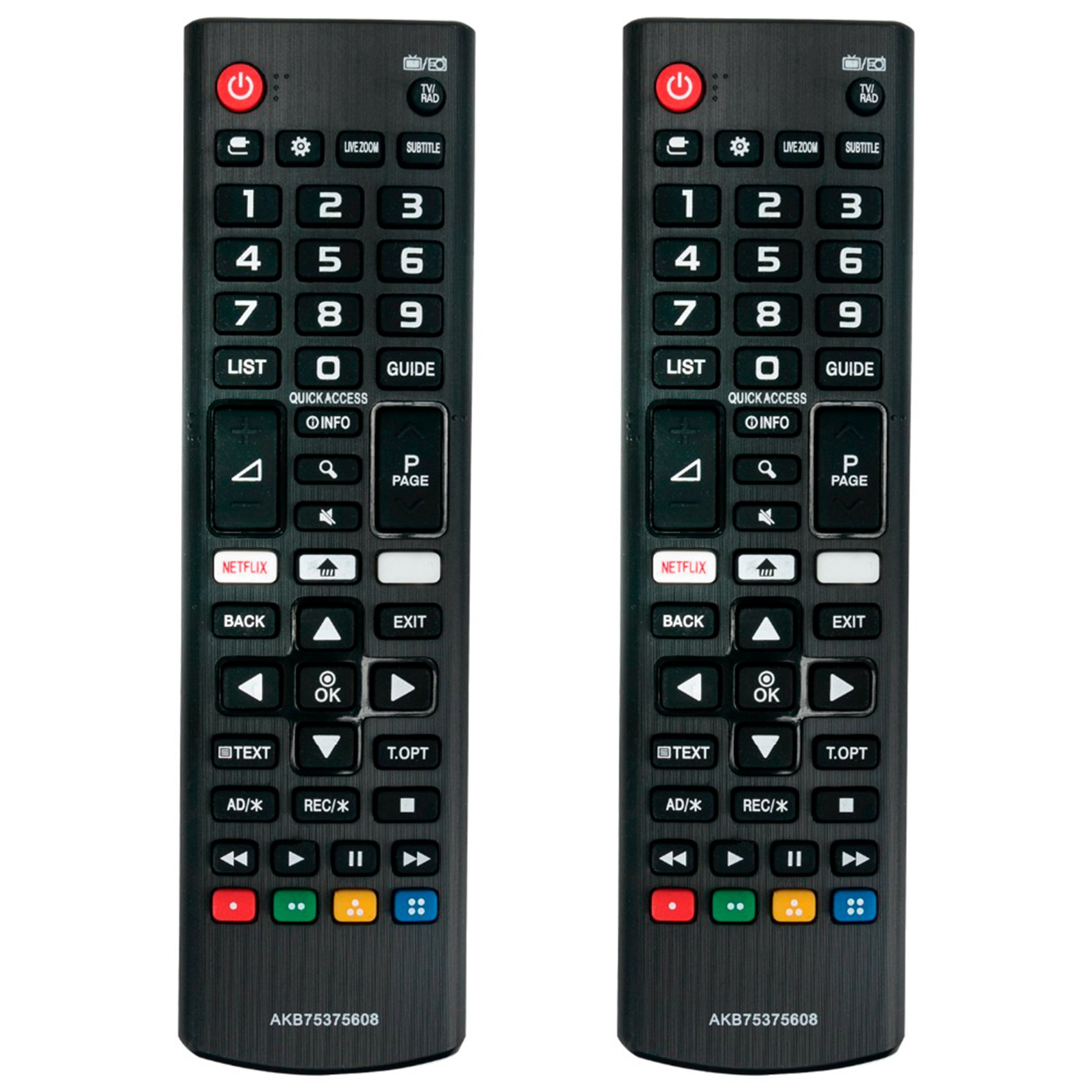 FORIDE 2X Replaced Remote Control AKB75375608 for TV