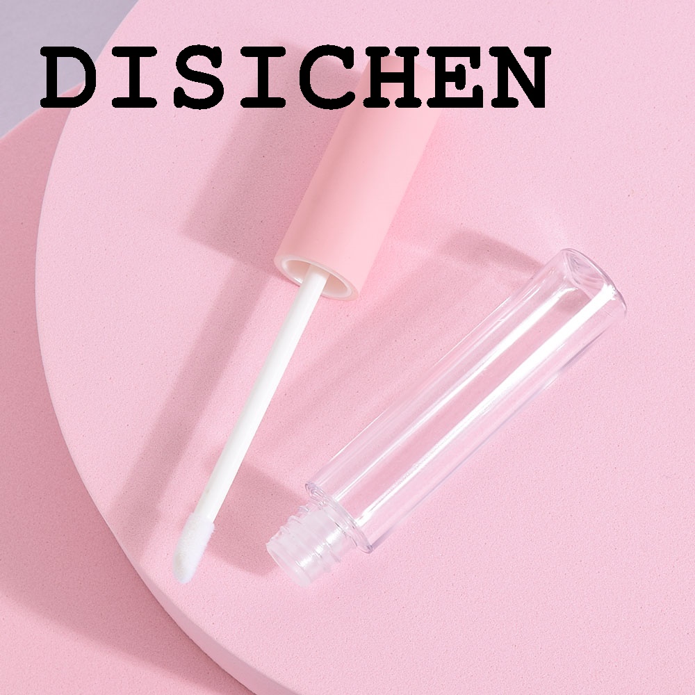 DISICHEN 1pc 10ml Empty Round Lip Gloss Tube With Wand Applicator Refillable Plastic Lipstick Lip Balm Bottles Vials DIY Container New