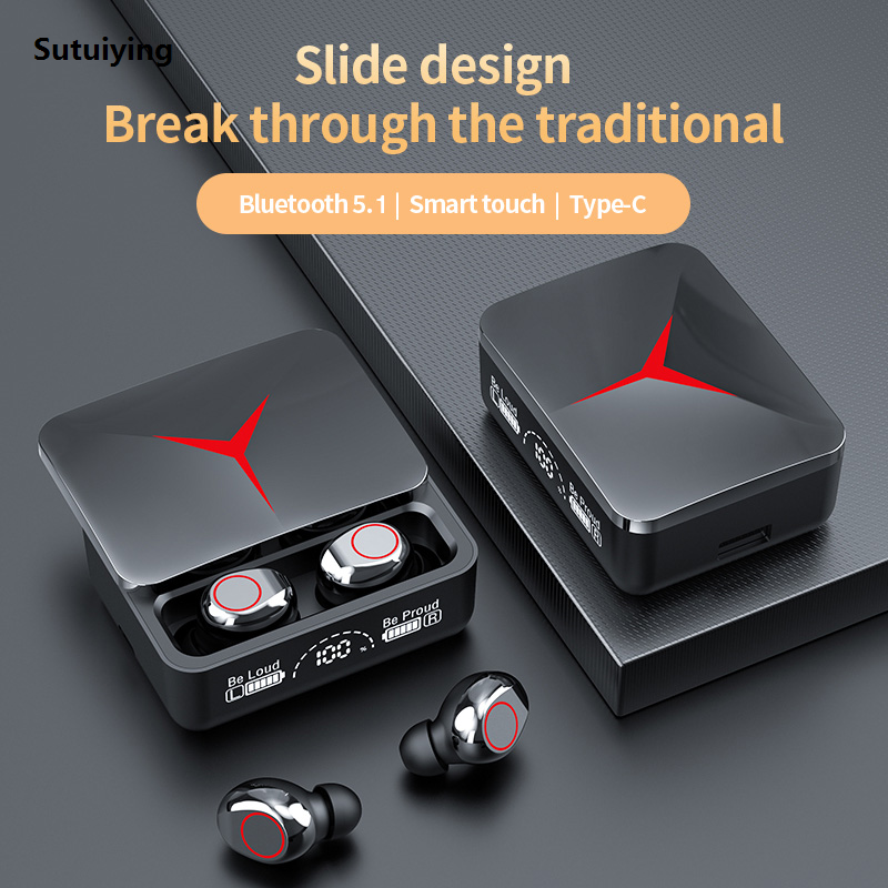 Sutuiying Original TWS M90 Wireless Headphones Gaming Earphone Bluetooth Fashion Sport Earbuds Music Headsets For iPhone Xiaomi
