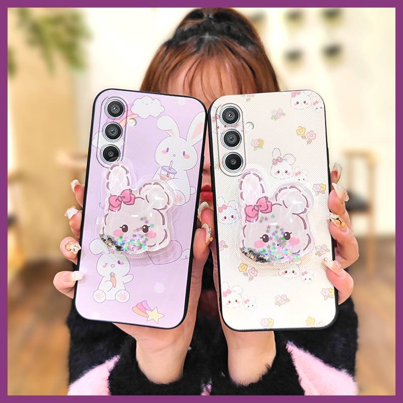Skin feel silicone Phone lens protection Phone Case For Samsung Galaxy S26 protective Soft Case Glisten Silicone Cartoon