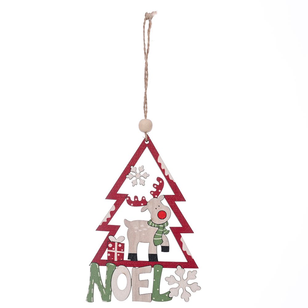Creative Kids Favors Wedding Decor New Year Xmas Ornaments Christmas Wooden Pendants Party Decorations Wood Crafts