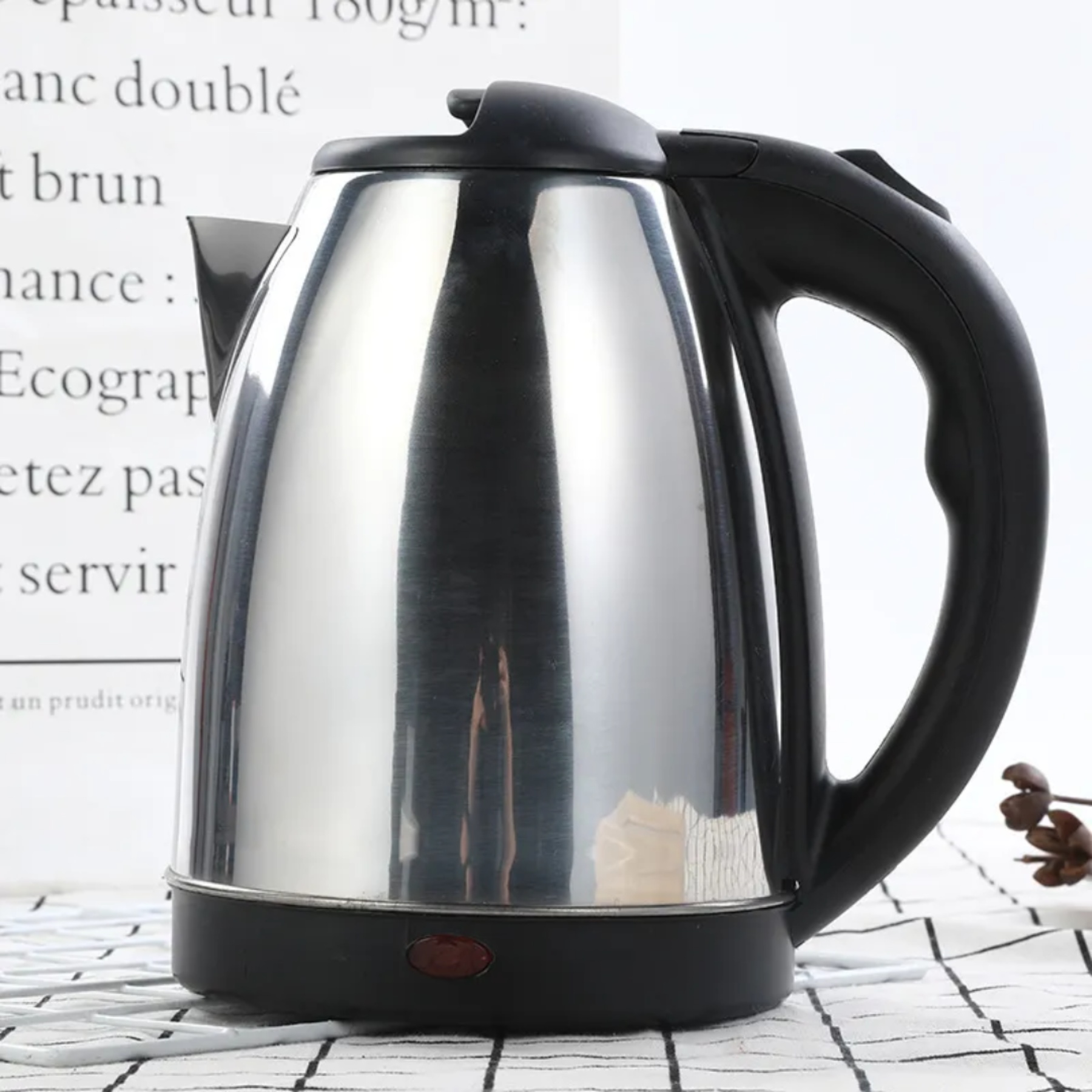 Electric Jug Stainless Steel Kettle - 1.8L to 2.0L | Fast Boil | Auto Shut-Off - Ojustore