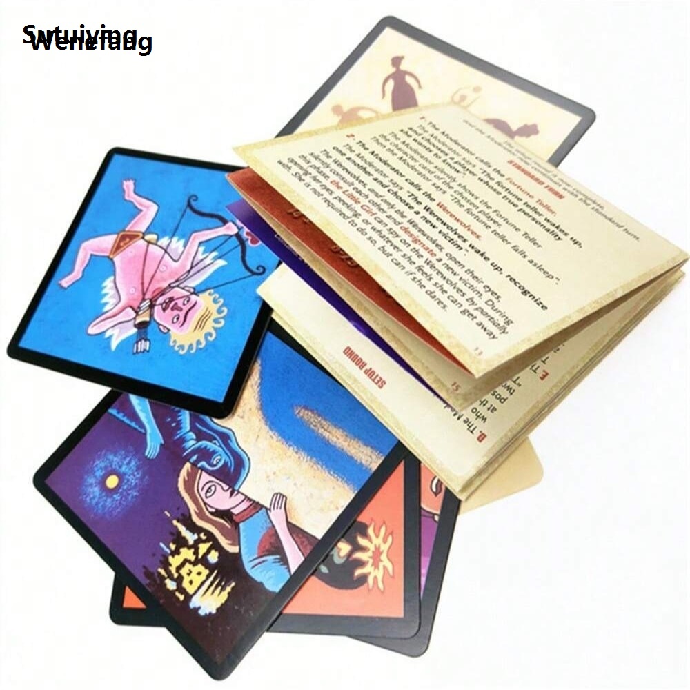Wenefang Sutuiying The Legendary Miller Valley Werewolf Game Card, Board Portable 2025 New Game Card, Interactive Game, Party Game, Holiday Game