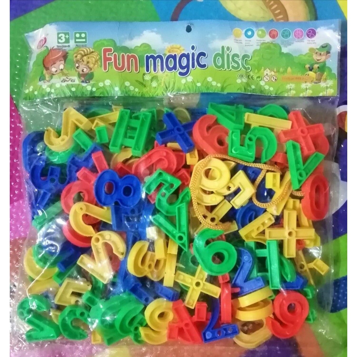Multicolor Number Puzzle For Kids