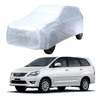 Waterproof Car Body Cover Compatible With Toyota Innova (Shinning Silver). By Perfect Point