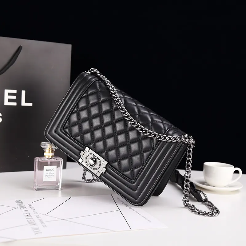 Side Bag Ladies Crossbody Bag Trendy Box Bag Shoulder Bag Available With Chain