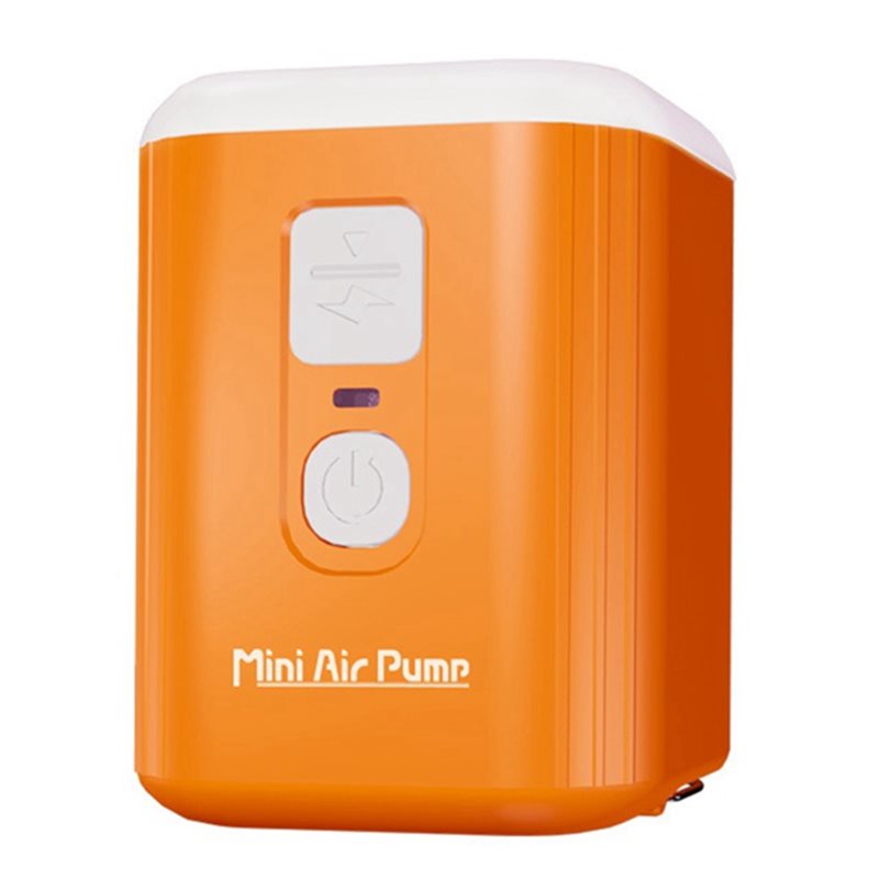 Mini Air Pump Portable Air Pump with 1600mAh Battery Camping Light Electric Pump for Vacuum Storage Bags, Air Mattress