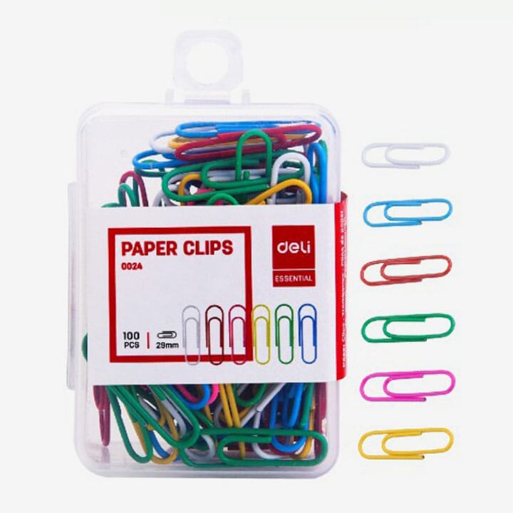 Paper Clips, U Clips, Multi-Color For Office, Home, Shop, School, Store, Warehouse