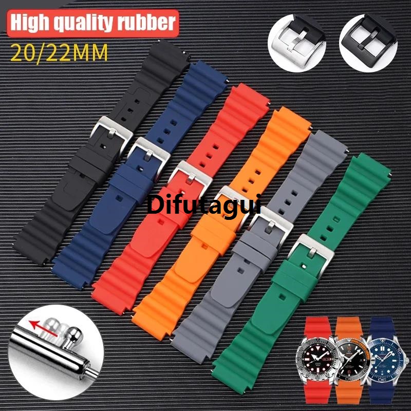 Difutagui New goods Men's Sports Waterproof io Watch with Seiko Water Ghost Sales promotion Omega Cas Silicone Rubber Bracelet 20mm 22mm Quick Release