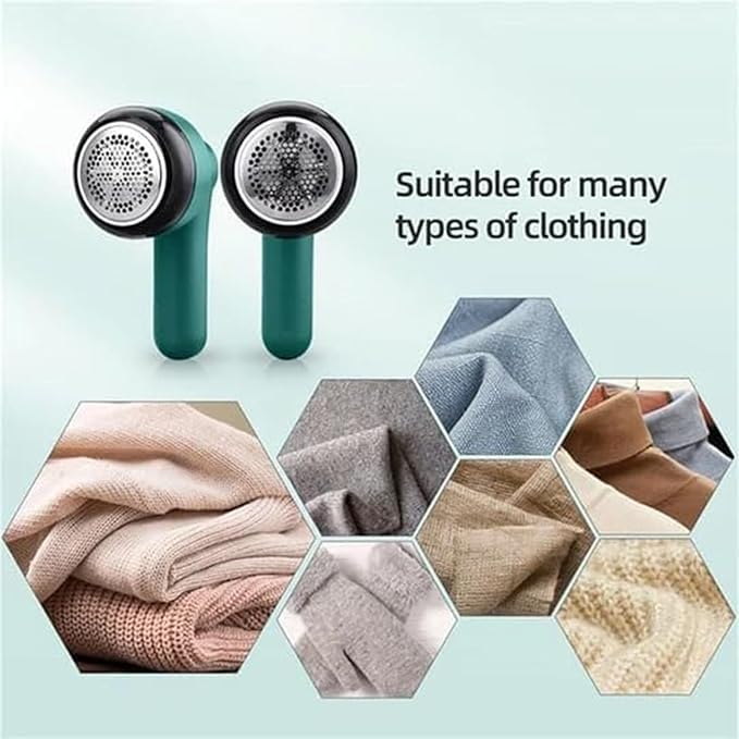 Bulk Bazaar Premium Rechargeable Electric Lint Remover & Fabric Shaver | Portable Clothes Defuzzer | Sweaters, Blankets, Jackets, Upholstery | Pet Hair, Pilling & Bhur/Bhuwa Remover