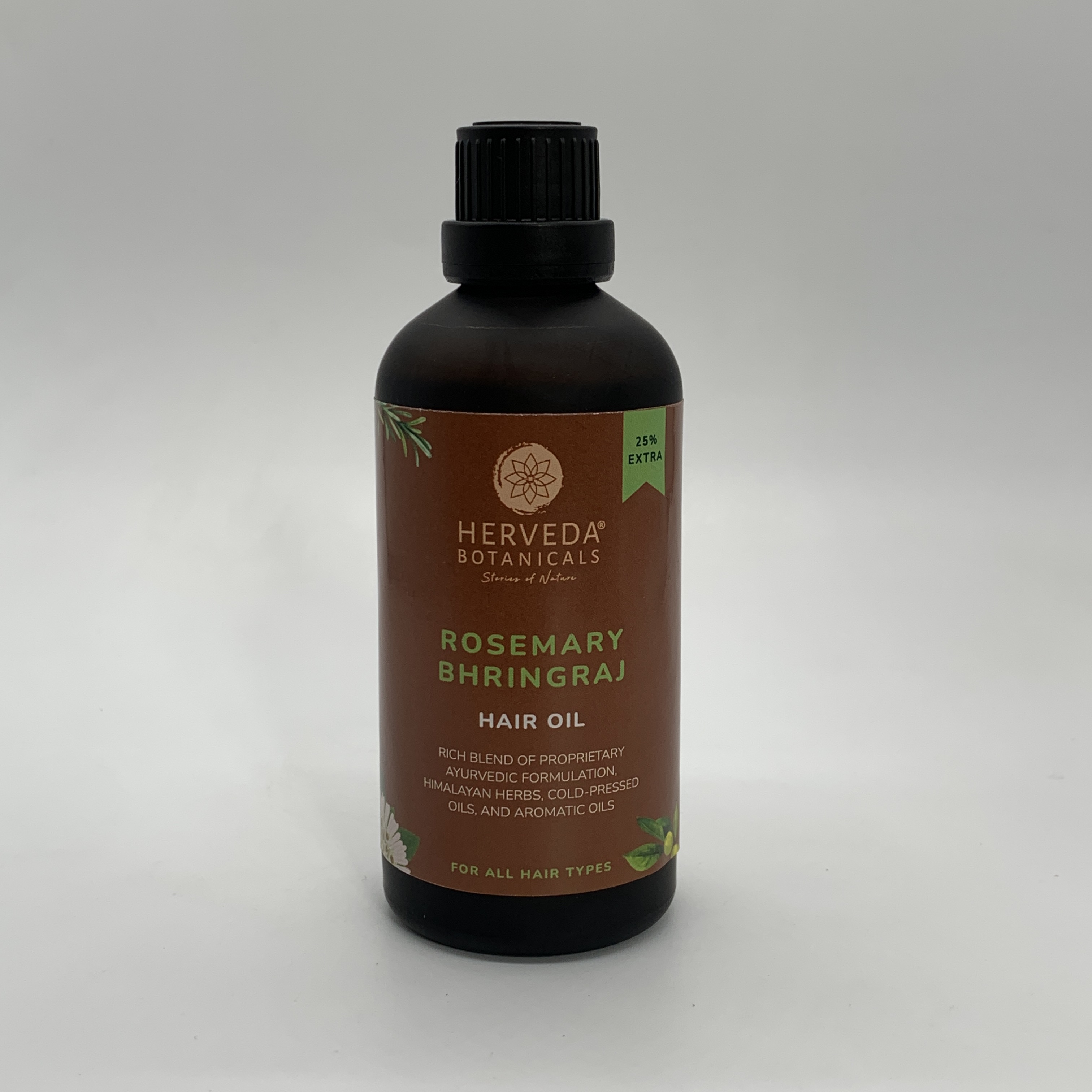 Herveda Botanicals Rosemary Bhringraj Hair Oil 100 ML