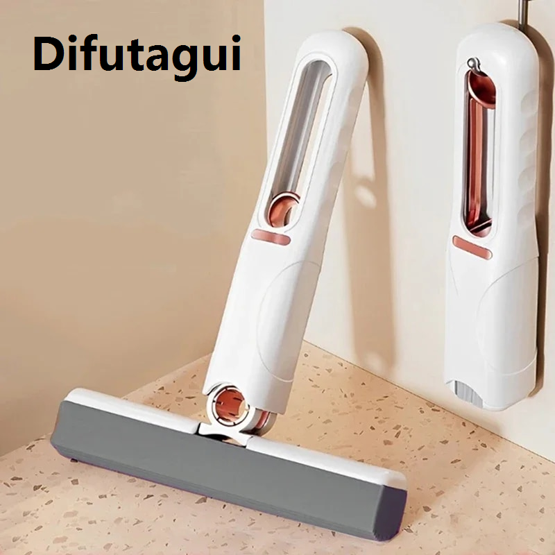 Difutagui Cleaning Tools 2-24Pcs Mini Mop Squeeze Mini Mop Folding Home Cleaning Mops with Self-squeezing Floor Washing Mops Desk Kitchen Car Clean Tools