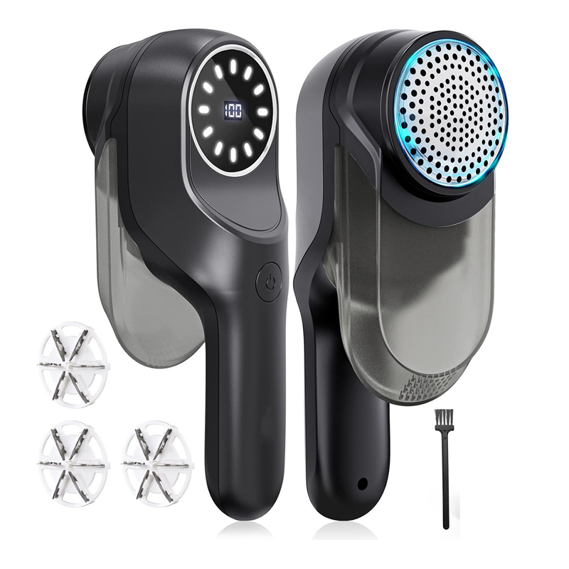 Fabric Shaver Clothes Lint Remover Rechargeable Lint Shaver with 2 Speeds 3 Replaceable Blades