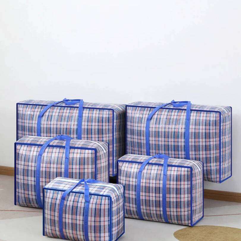 1PC multifunctional woven Large capacity foldable clothing quilt storage portable moving bag dust