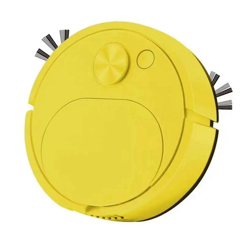 USB Charging Vacuum Cleaners Smart Sweeping Mopping Robot Vacuum Cleaners Yellow