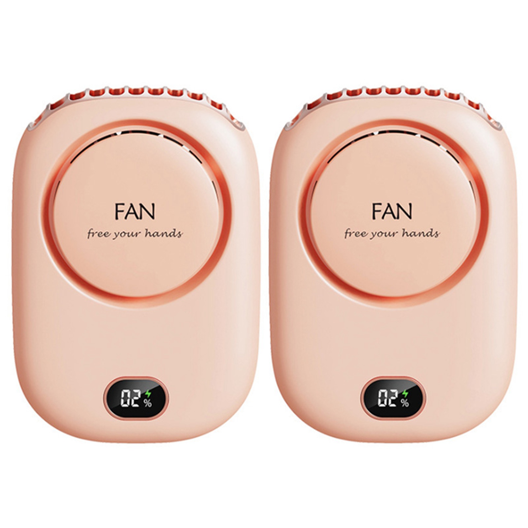 fasdaga 2X Fan Mini USB Cooler Rechargeable Ventilador Travel Handheld Portable Silent Small Electric Cooling Fans Pink