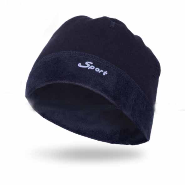 Sport Inside Fleece Lined Cap For Men black