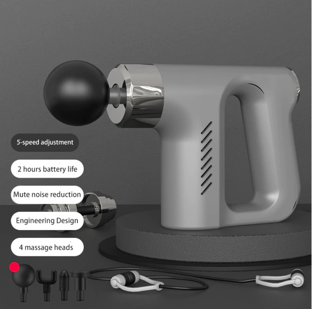 740 Fascial Gun Massager Myofascial Physiotherapy Device Rechargeable Electric Massager Mini Fascia Gun