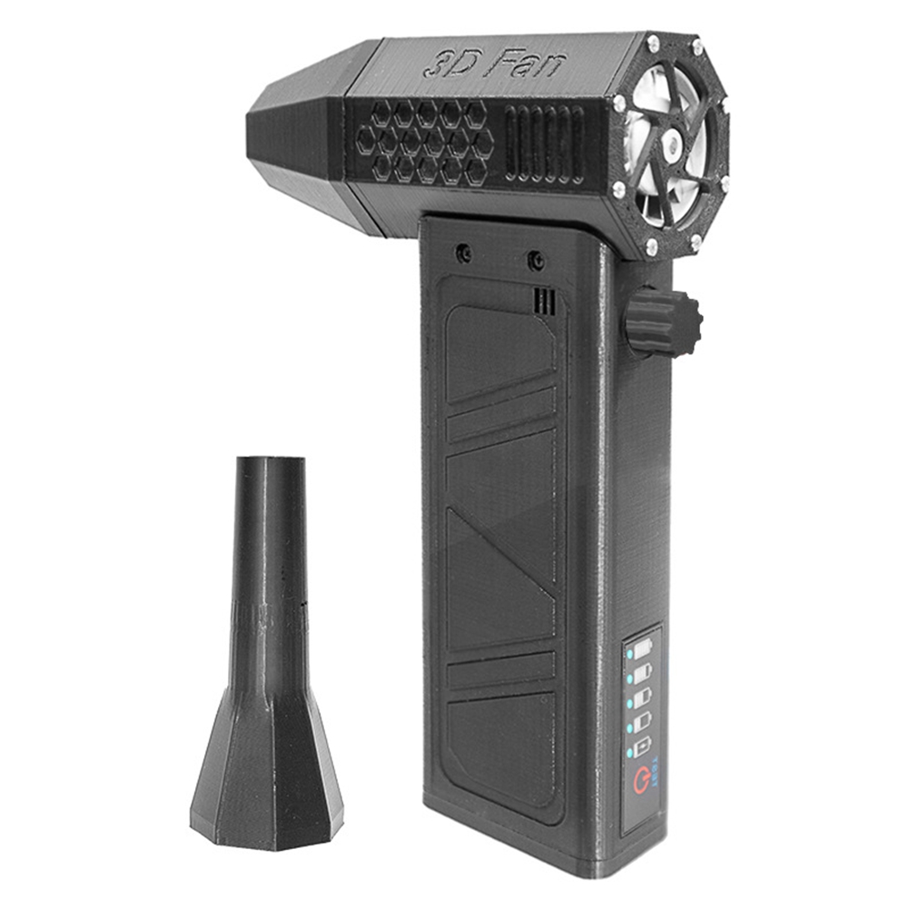 Blower Fan 140,000RPM Power Display Handheld Mini Duster High Speed Duster Cleaning Tool,Violent Blower Gray