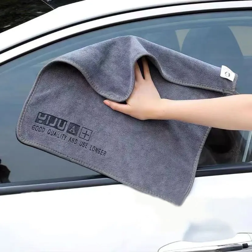 Washable Microfiber Car Wash Towel Car Care Cloth Super Absorbent Wiping Rags Double Side Seat Cleaner Clean Rags Kitchen