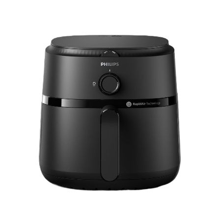 Philips Air Fryer NA130/00, 1700 Watt, 6.2 Liter, With Rapid Air Technology (Black), Extra Large