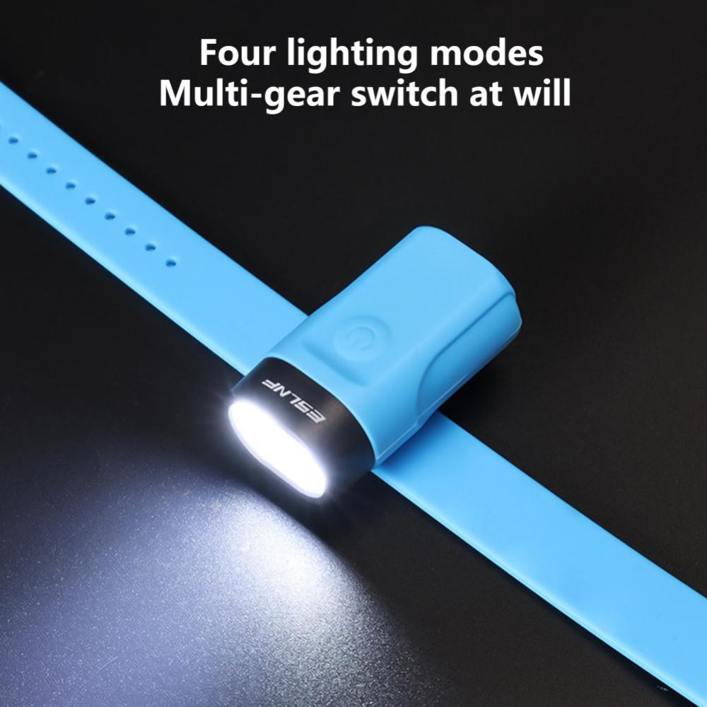 New USB Rechargeable Wrist and Ankle Light Adjustable Button Switch Work Light Waterproof Camping Flashlight Running