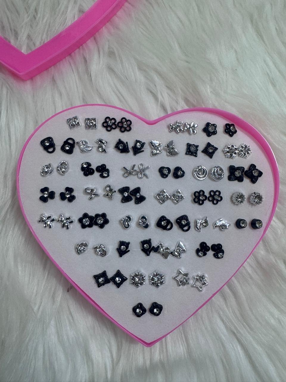 Box Top Set - 36 Pair Pearl design Small Earring Latest Design For Women