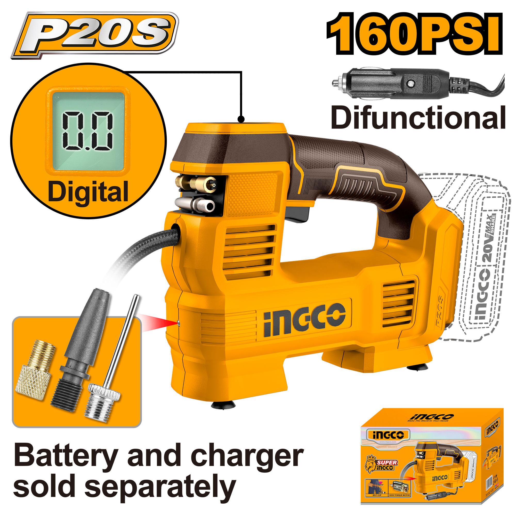 INGCO 20V Cordless Auto Air compressor CACLI2012