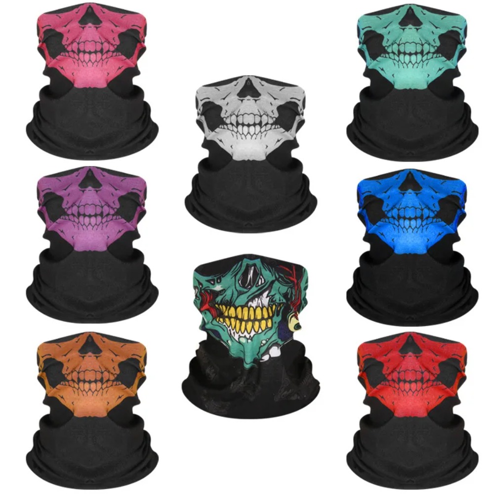 New Scarf Skull Men Balaclava Breathable Face Ski Mask Cover Windproof Cycling Caps