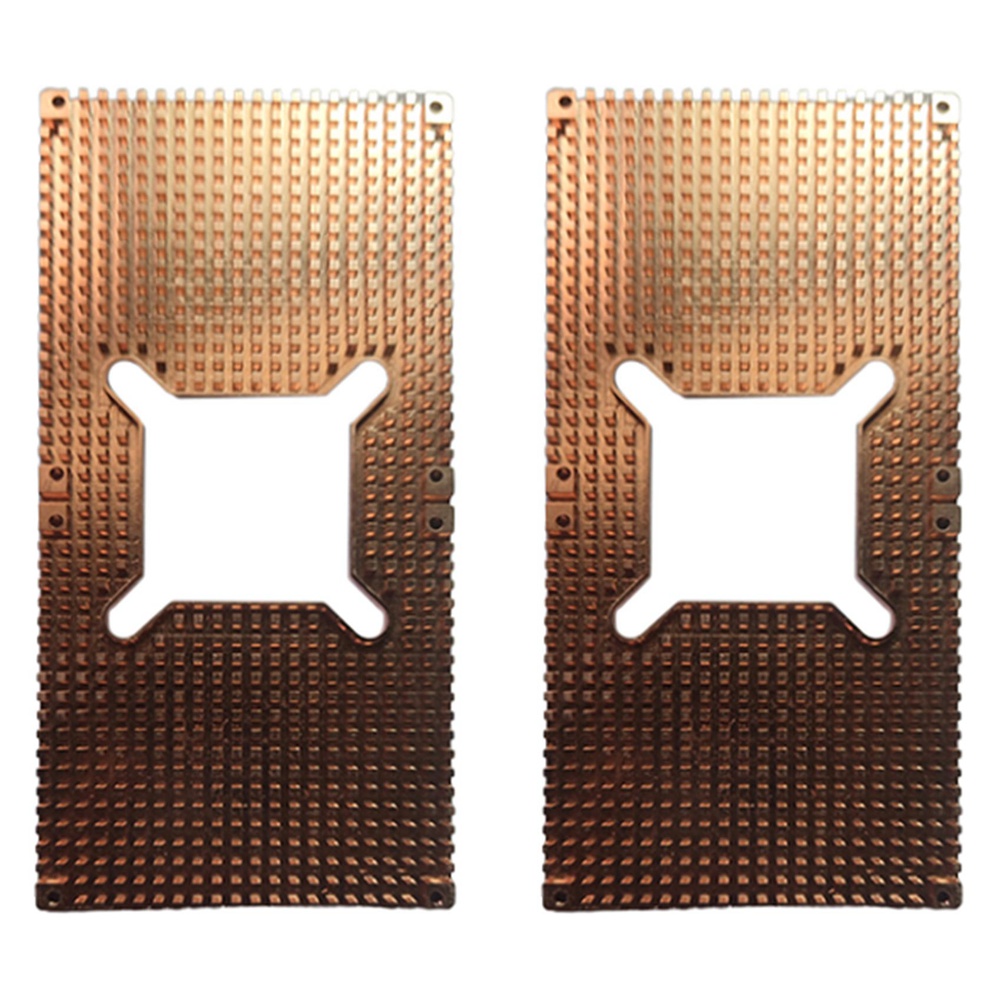 2X RTX 3060 3080 3090 Backplane Pure Copper Heat Sink Graphics Card Memory Auxiliary Radiator 90X180MM(5MM)