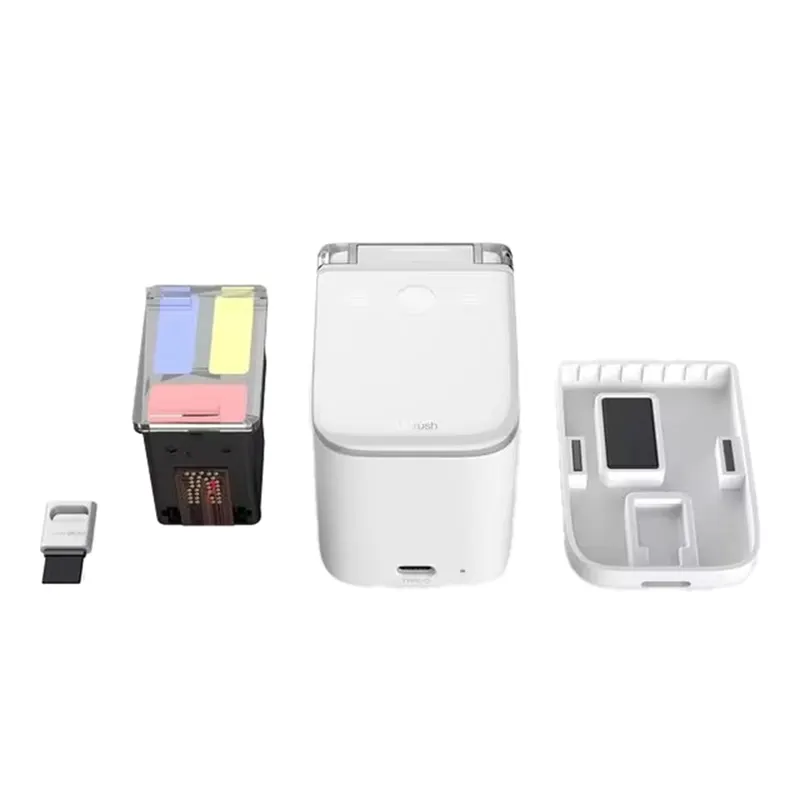 ARELENE Mini Portable Handheld Inkjet Printer Color Printer Wireless BT Inkjet Printer Portable Editing HD Printing Pattern