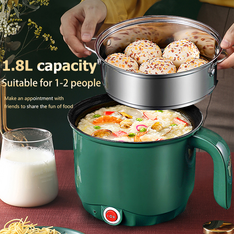 Rice Cookers Electric Cooker Cooker Electric Cooker 1.8l Electric Pan Mini Rice Cooker Multifunctional Electric Cooker Household Electric Cooker Electric Frying Pan Non-stick Coating Double Power-off Protection Non-stick Pan Material Efficient Cooking, Ho