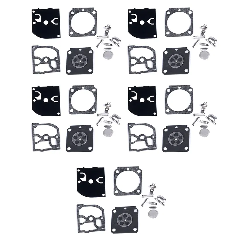 NAMUNY 5 Set Carburetor Repair Kit Trimmer Parts RB-100 Gasket Diaphragm for HS45 FS55 FS38 BG45 MM55 4137 C1Q