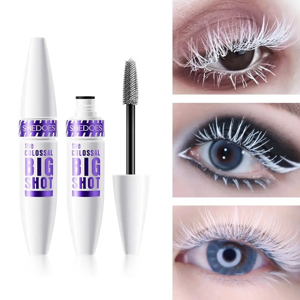 99 Mall Offer White Mascara Primer Waterproof Anti-Smudge Eyelash Base Cream Thicken Lengthening White Mascara Cosmetic Eye Makeup Tool By 99 Stores