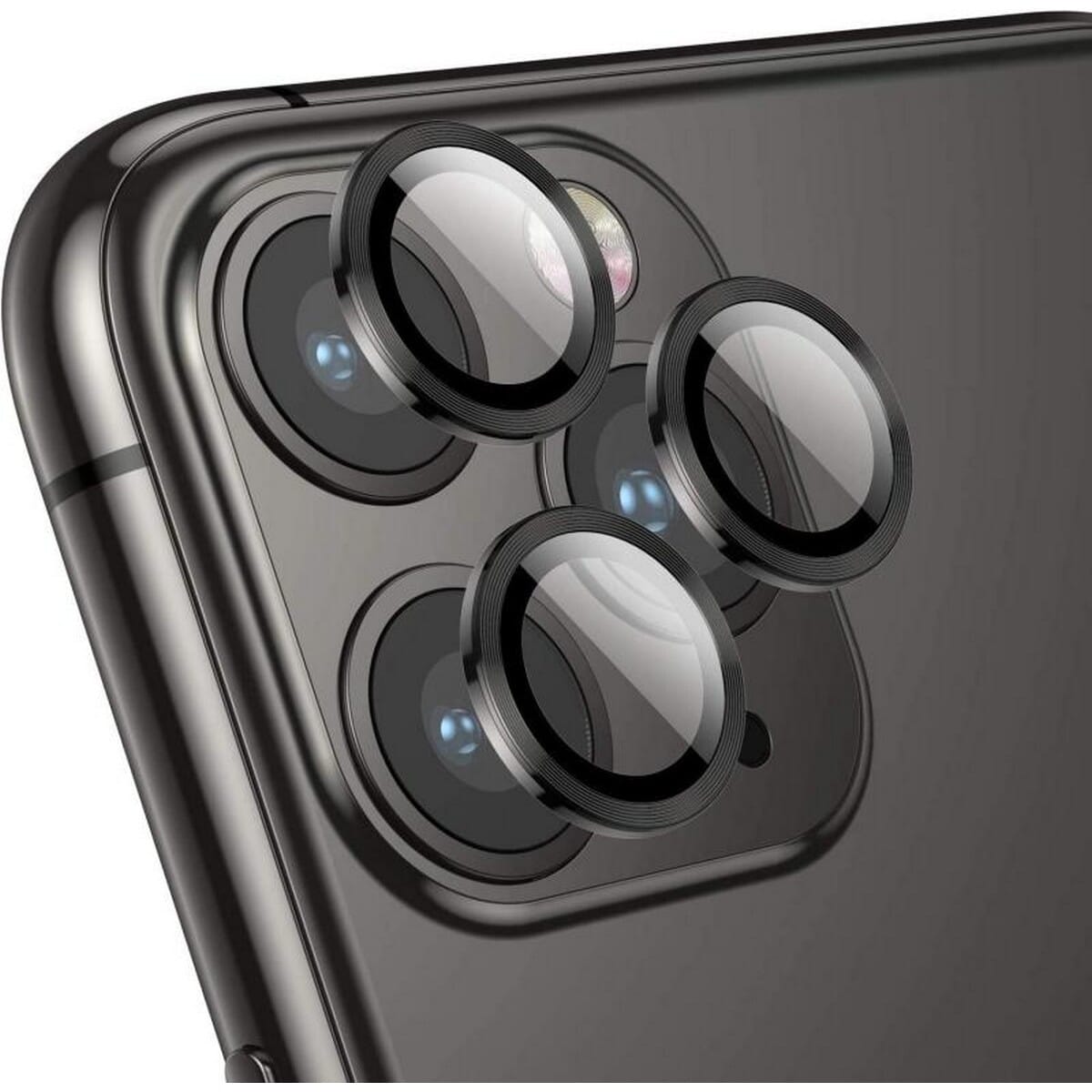 Metallic Ring Glass Camera Protection For Iphone 11 Pro