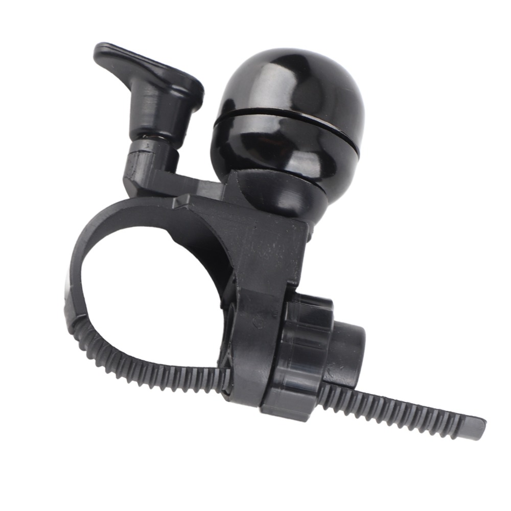 Durable Adjustable Bike Bell Easy Installation Black Cycling Handlebar Bell Removable Weather Resistant Bicycle Ring Horn Cycling Accessory