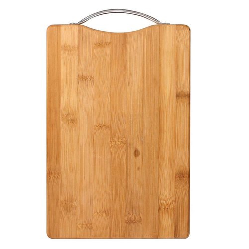 New Wooden Bamboo Big Size Chopping Board with Steel Handle